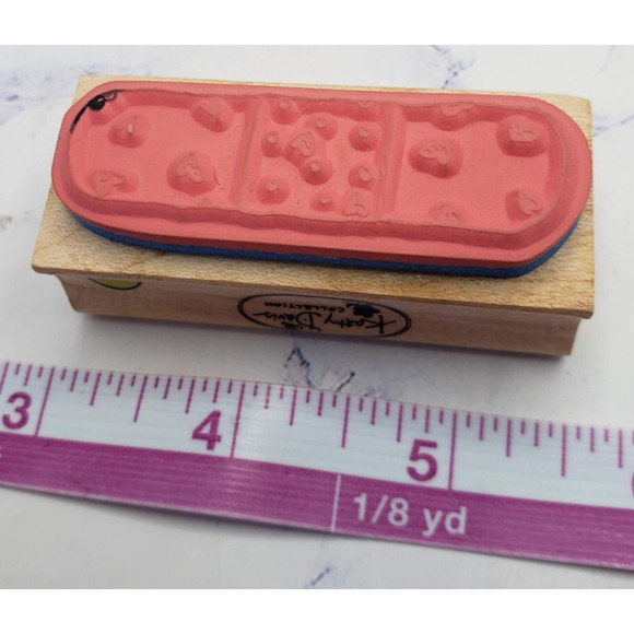 Lot of 5 Wood Mounted Rubber Stamps Home Tea Country - Picture 16 of 16